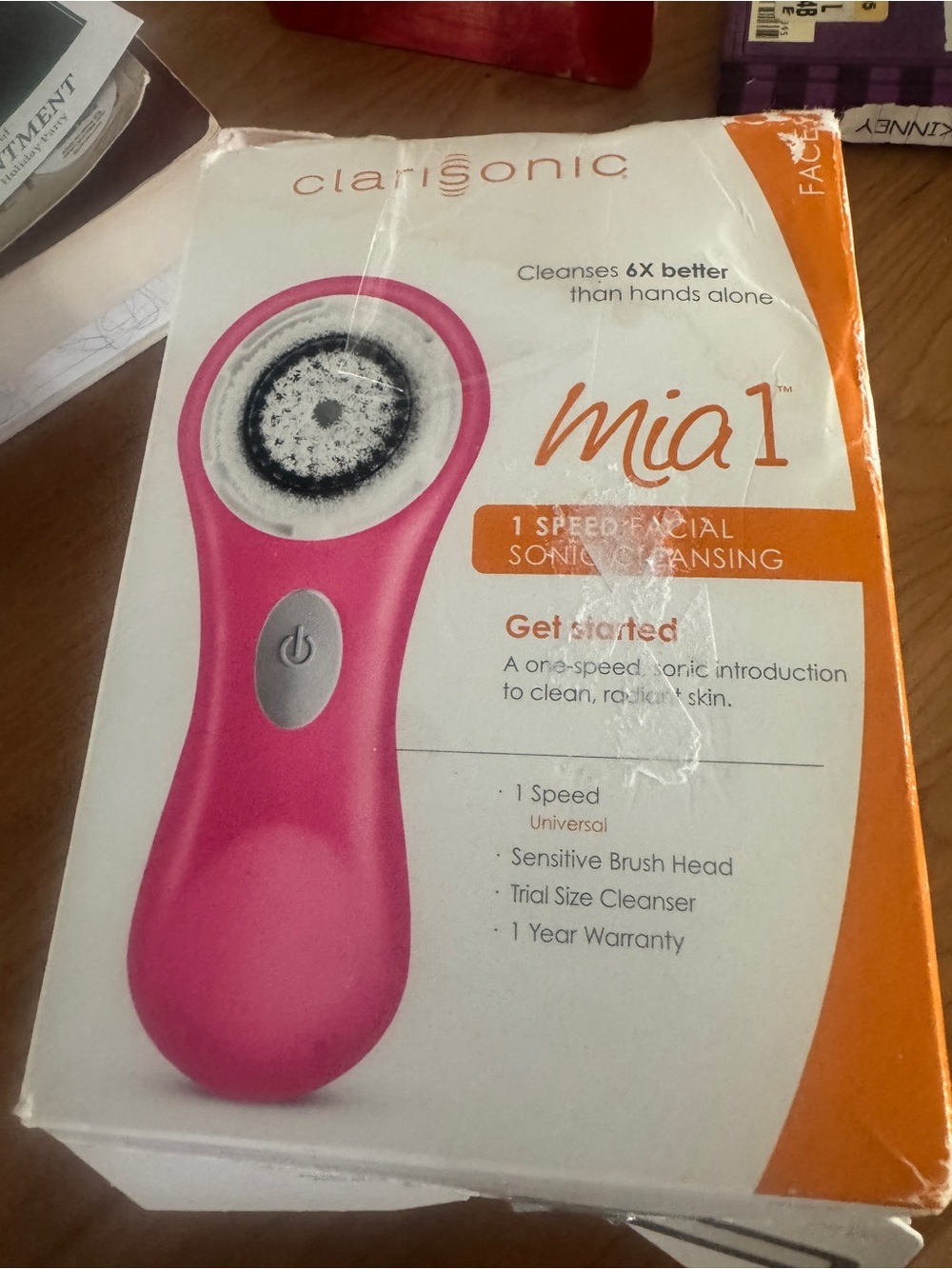 Clarisonic Mia 1 Pink Facial Sonic Cleansing Brush